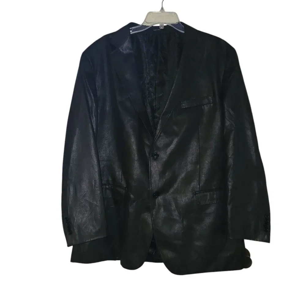 Pronto Uomo Black Sport Coat Classic Wool Blend